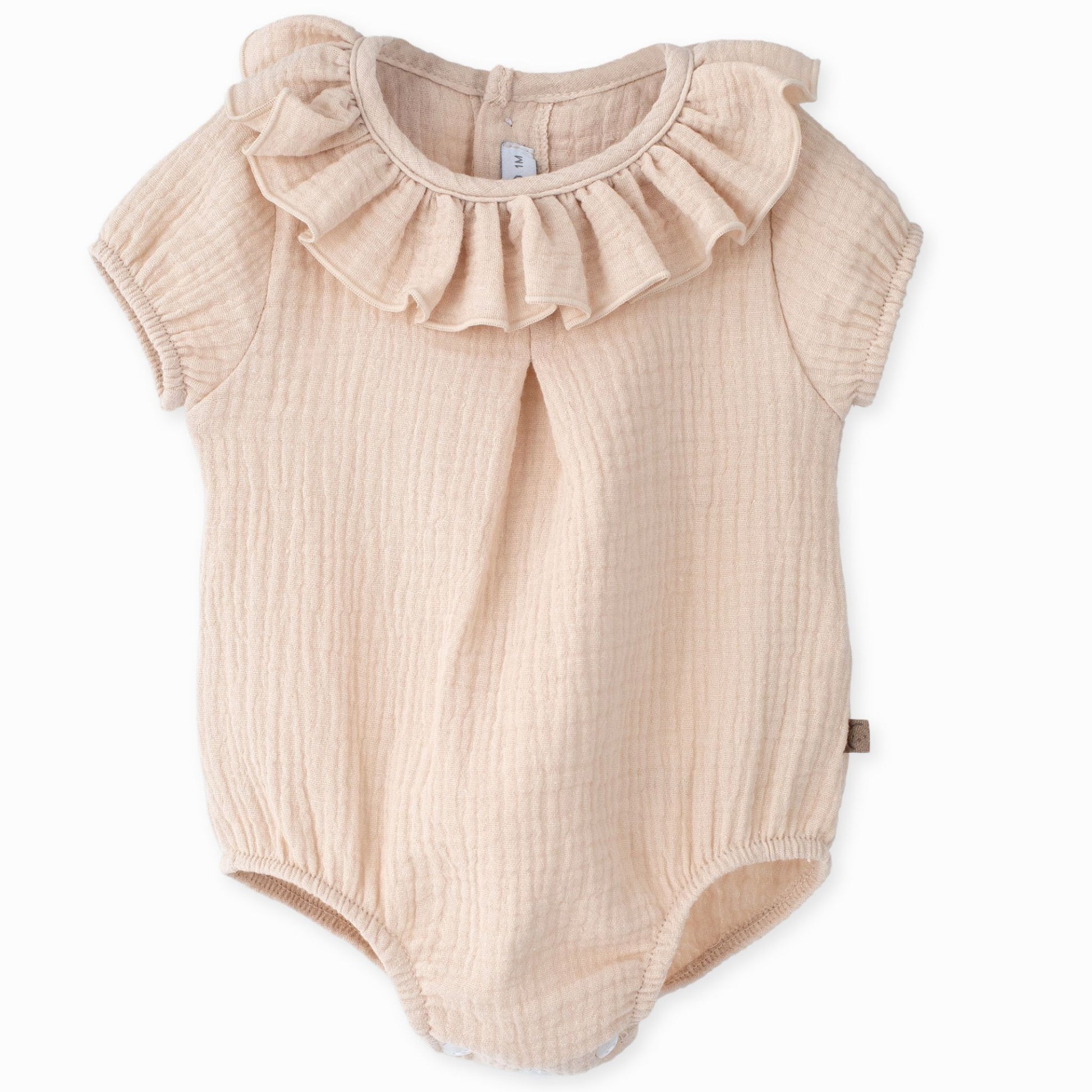 baby unisex beige cotton vest