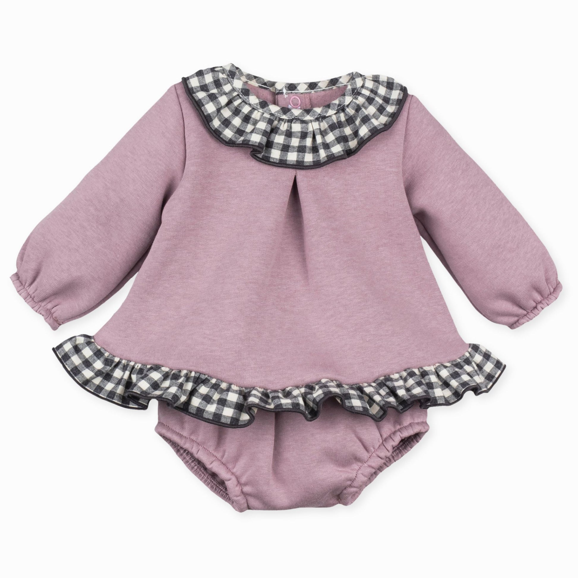 baby irls two piece plum outfit calamaro