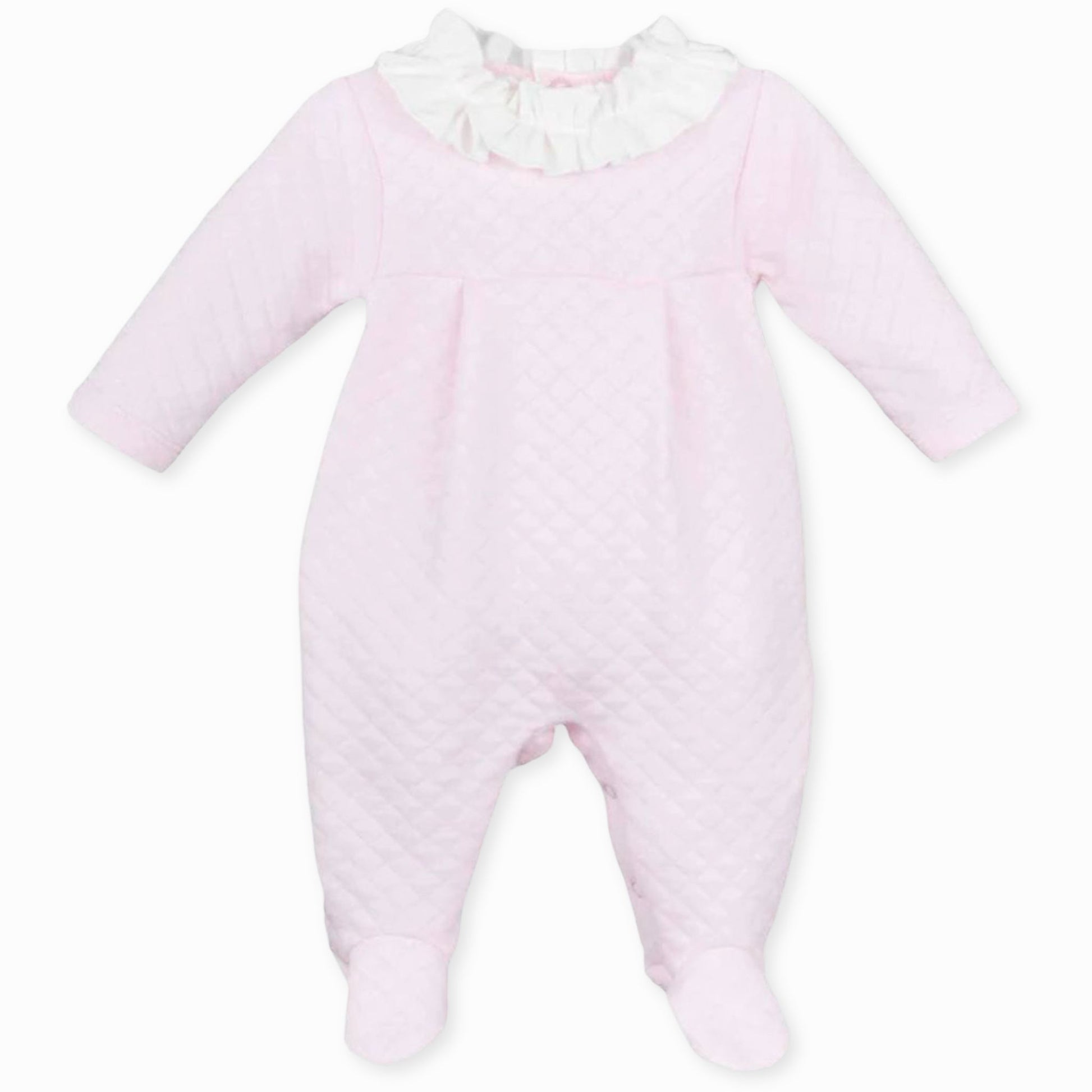 baby girl pink calamaro all in one sleepsuit