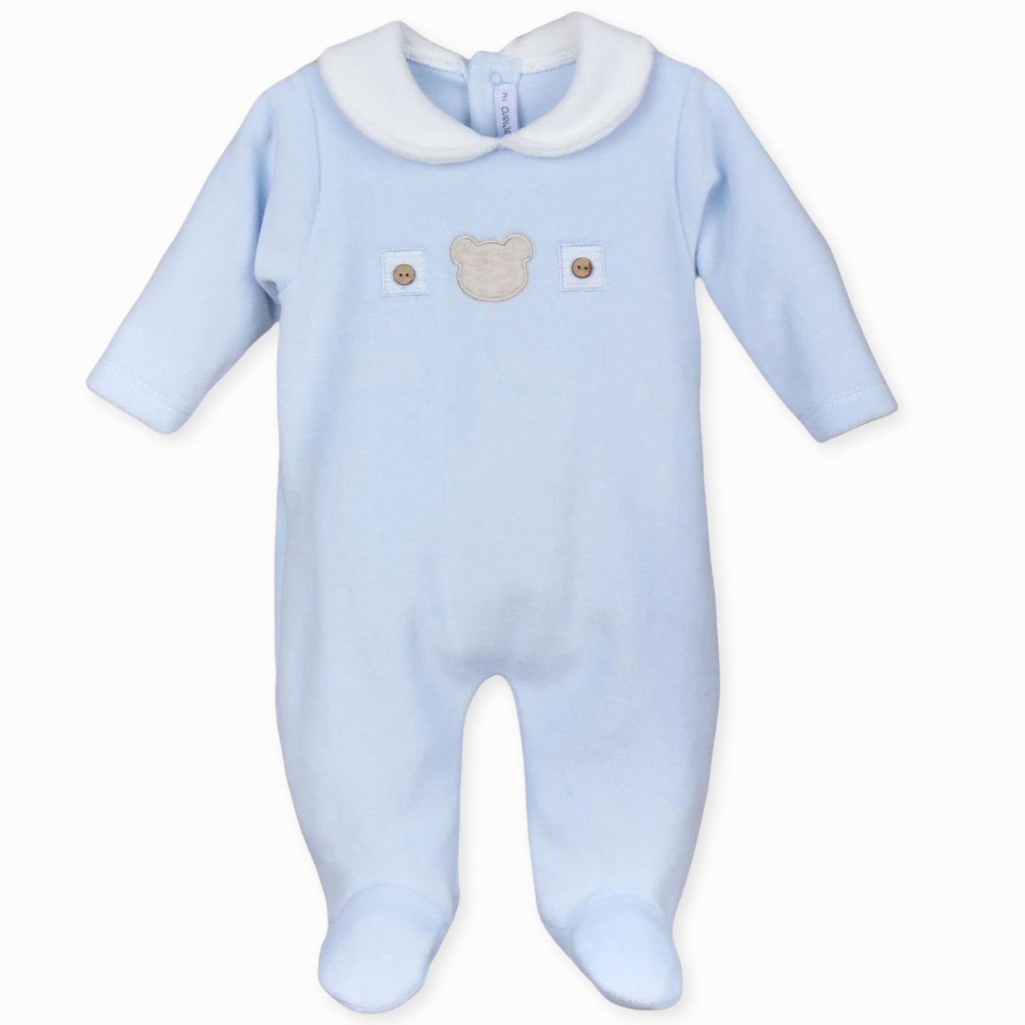 calamaro baby boy blue velour