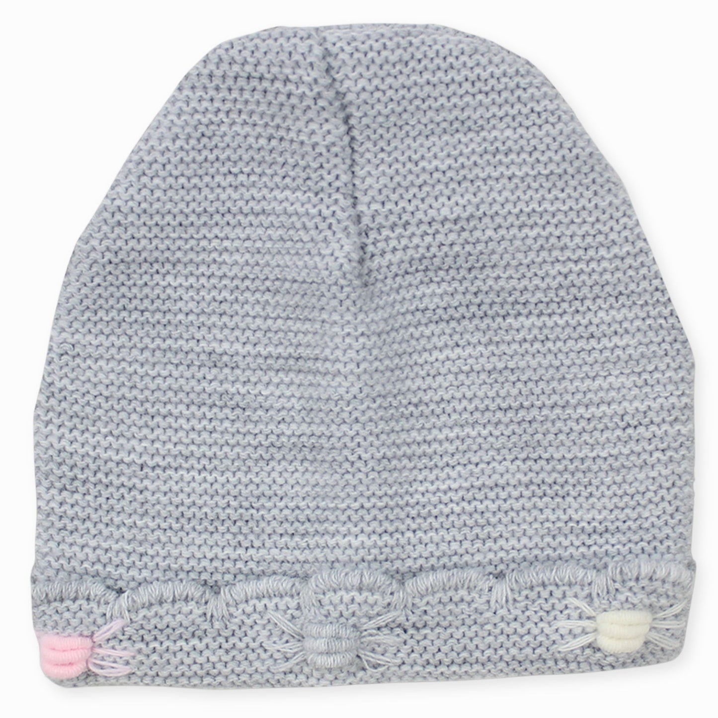 grey knitted hat