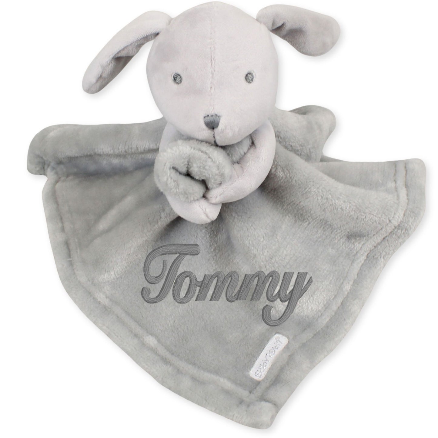 grey rabbit comforter personalised