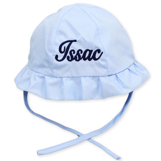 personalised baby boys sunhat
