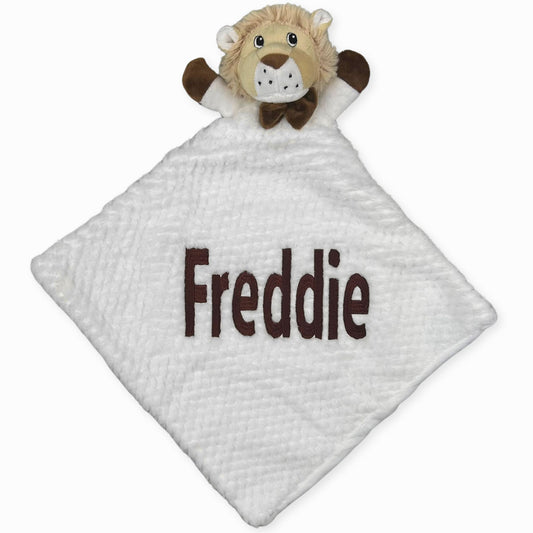 Personalised Baby Comforter - White Lion