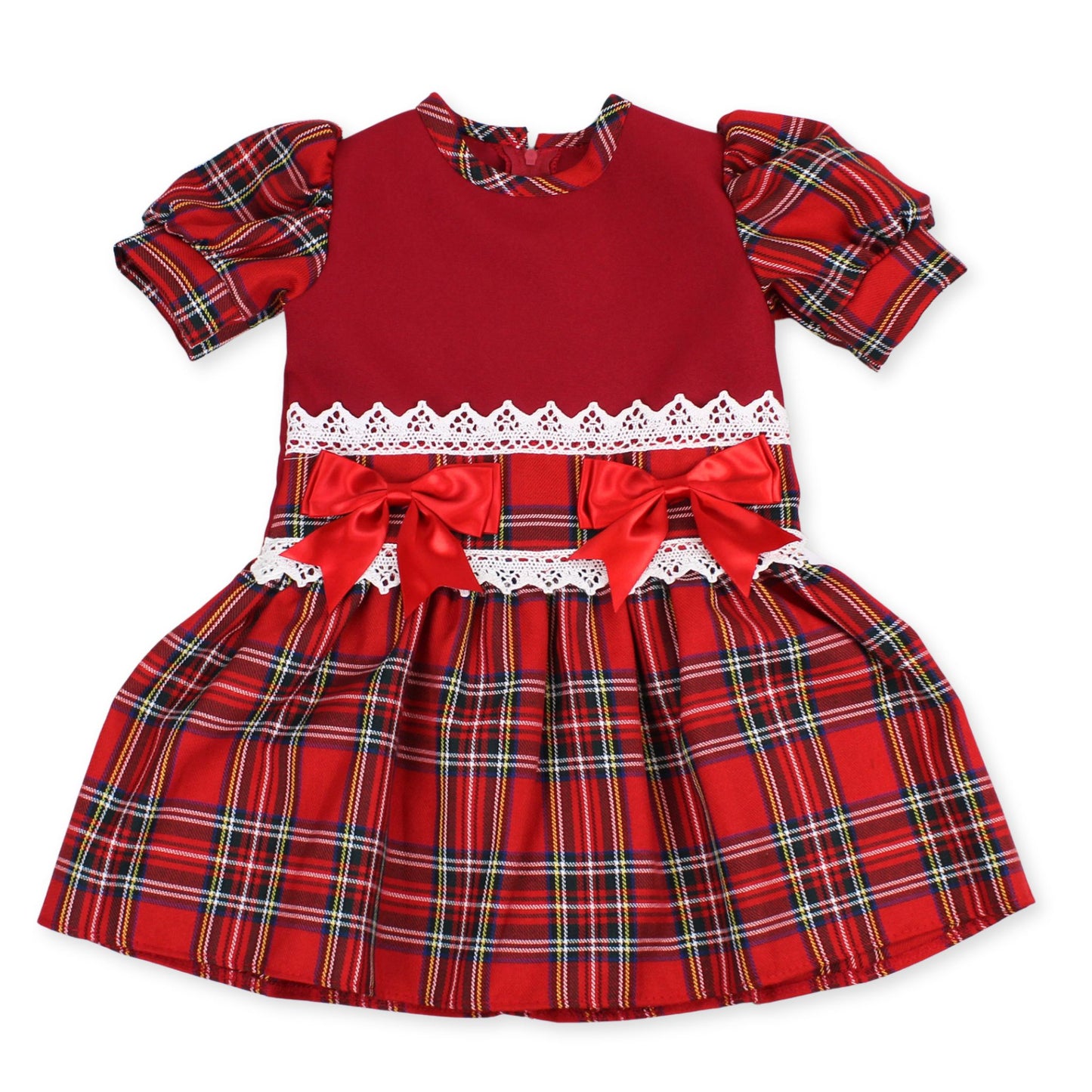 toddler christmas dress red tartan