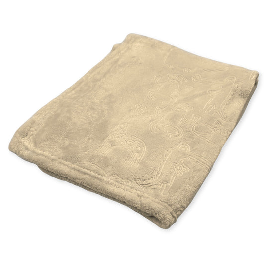 beige taupe baby blanket