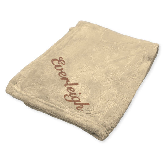 baby unisex jungle blanket beige