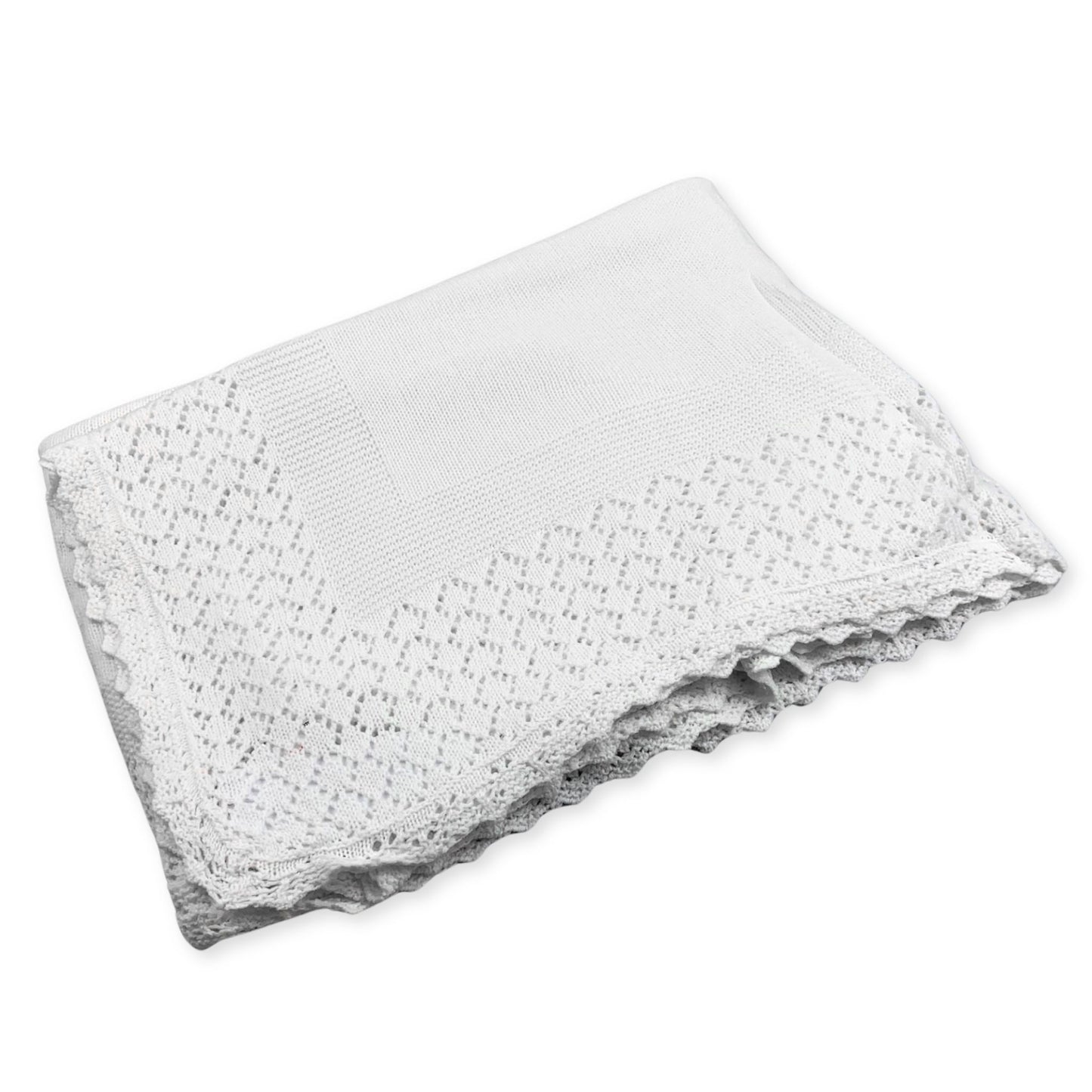 white knitted sarah louise shawl