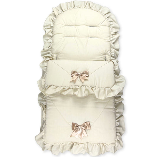 beige footmuff cosytoes