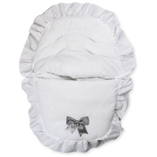 white grey car muff for unisex baby