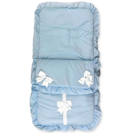 baby boys footmuff, blue footmuff, stroller footmuff, pram footmuff, winter baby accessories, luxury baby footmuff, padded baby cover