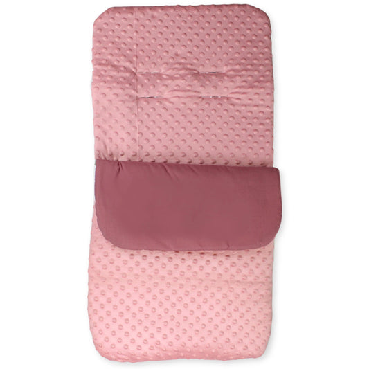 dusty pink baby girl footmuff cosytoes bubble texture