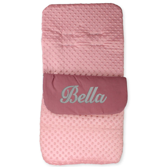 baby girls personalised pink cosy toes dusty dusky pink