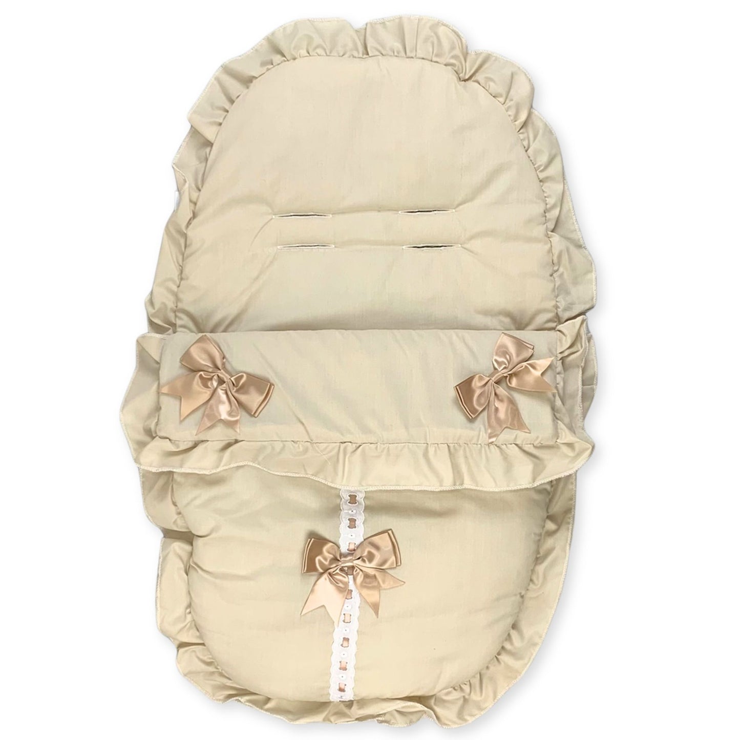 beige car seat cosytoes footmuff