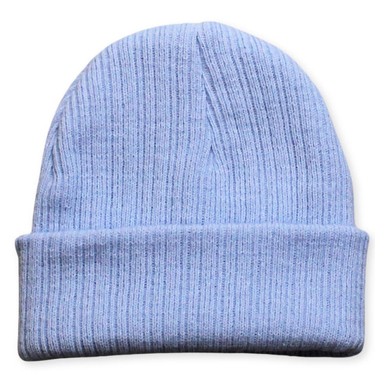 baby boys blue beanie hat