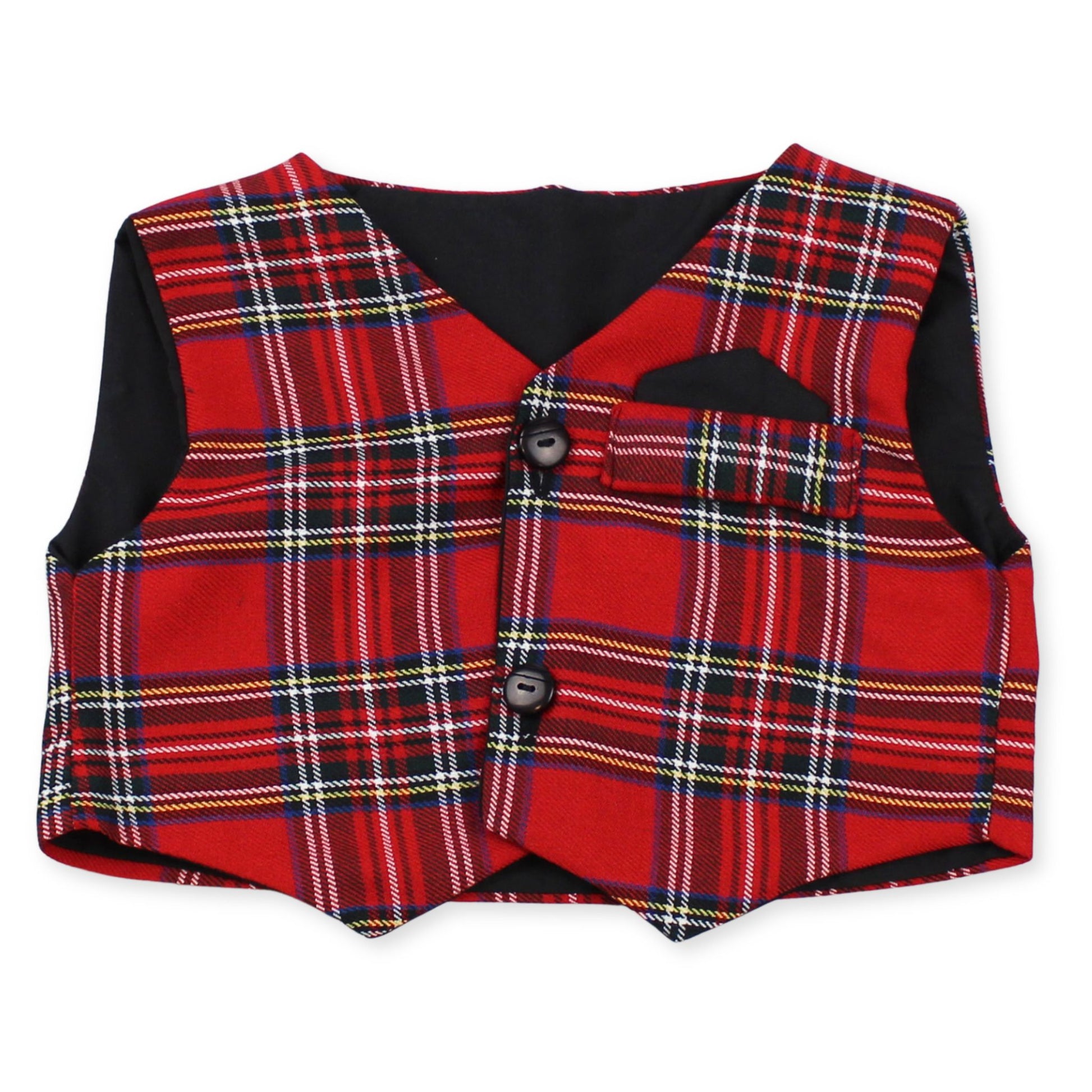 tartan waist coat