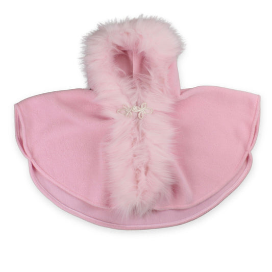 pink baby girl cape