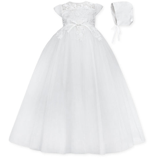 sarah louise christening gown white