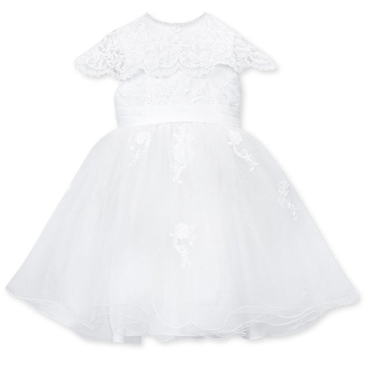 sarah louise white christening dress flower girl