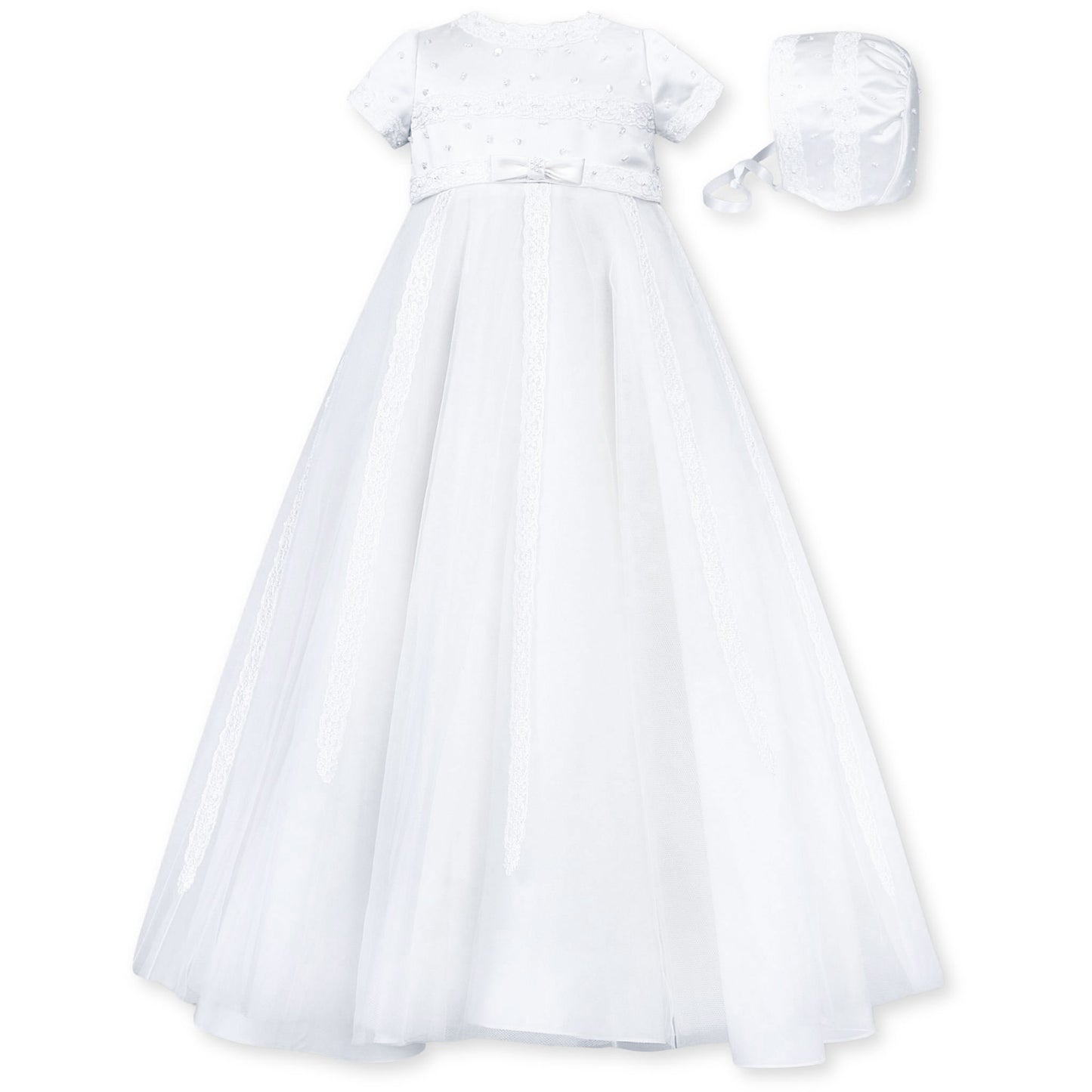 Sarah Louise Brand Christening Robe With Matching Bonnet