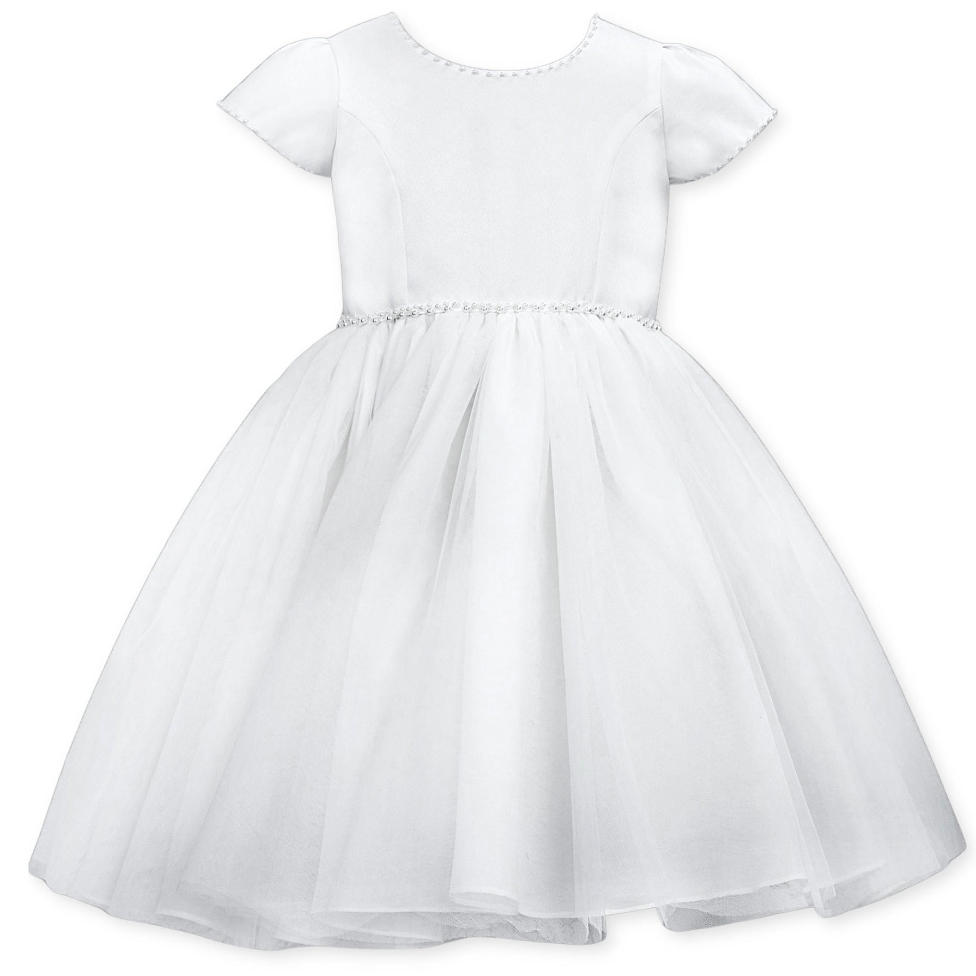 baby girls white christening dress