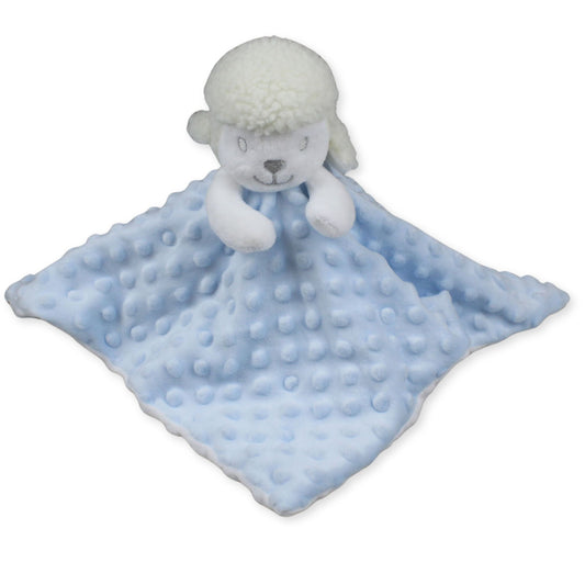 blue lamb comforter for baby boy