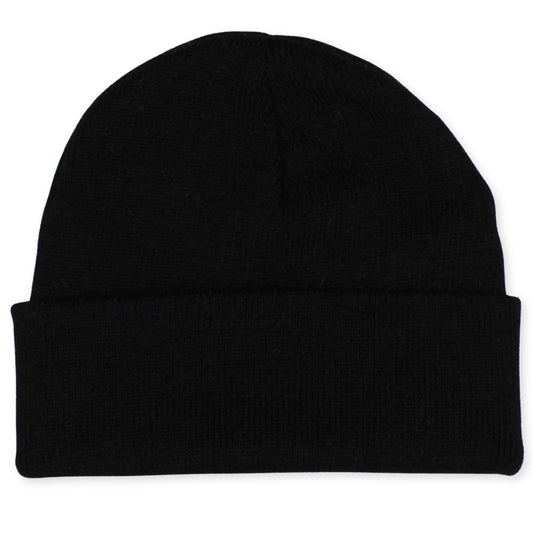 baby toddler plain black beanie