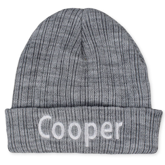 baby grey hat custom with name