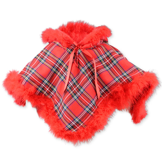 red baby cape