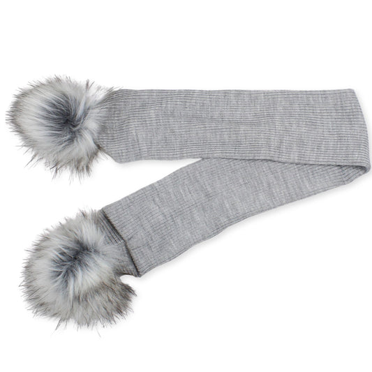 grey baby scarf