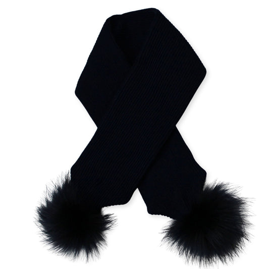 baby navy scarf