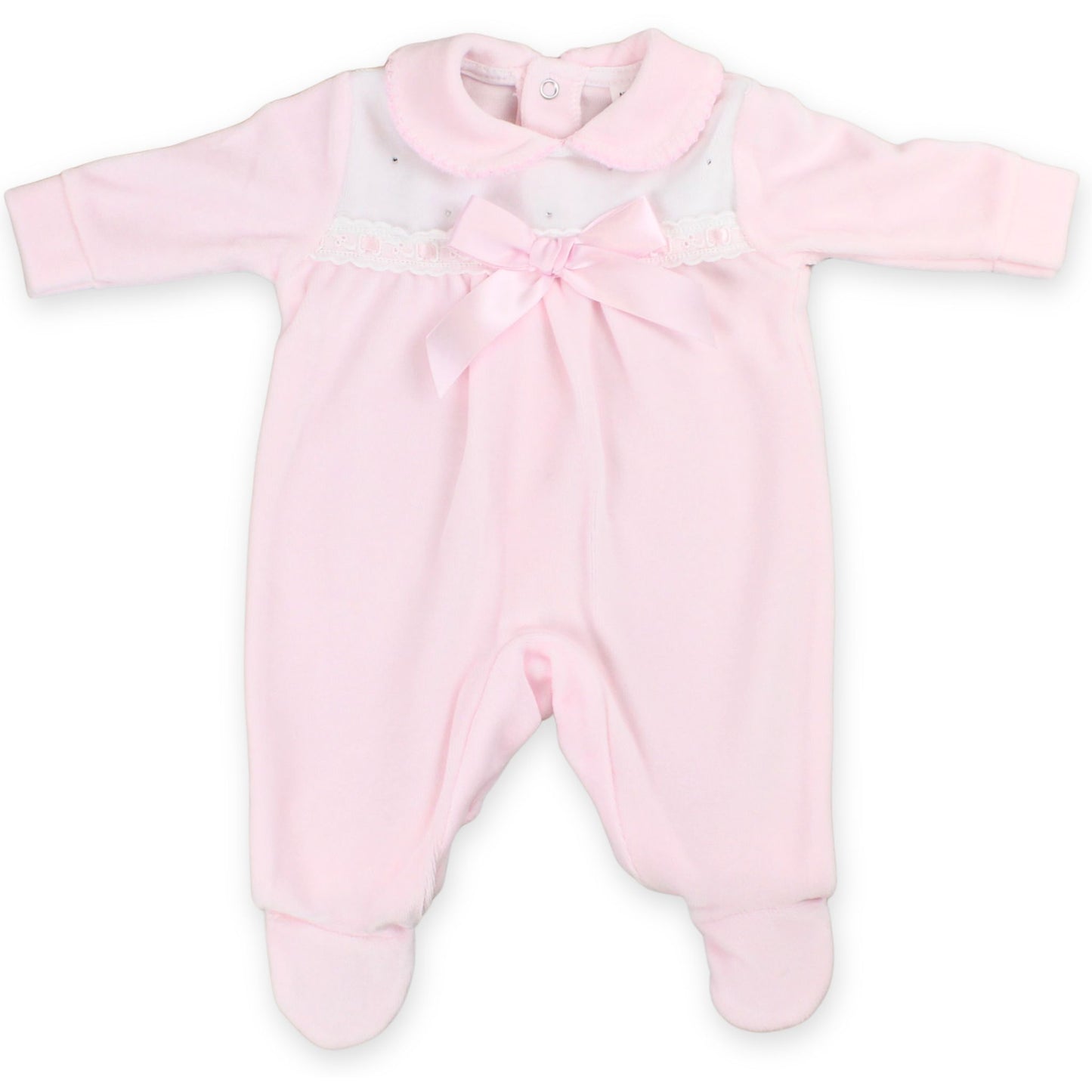 baby girls pink velour suit