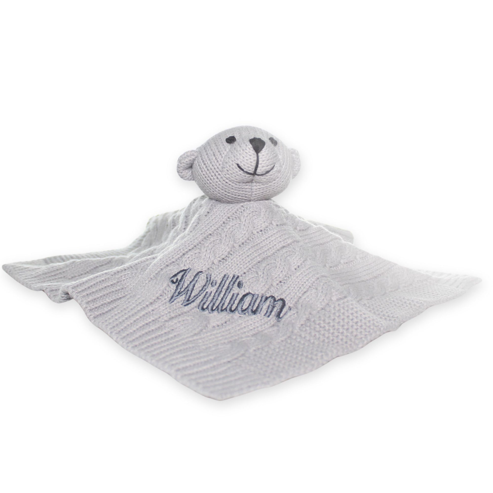personalised grey comforter teddy unisex