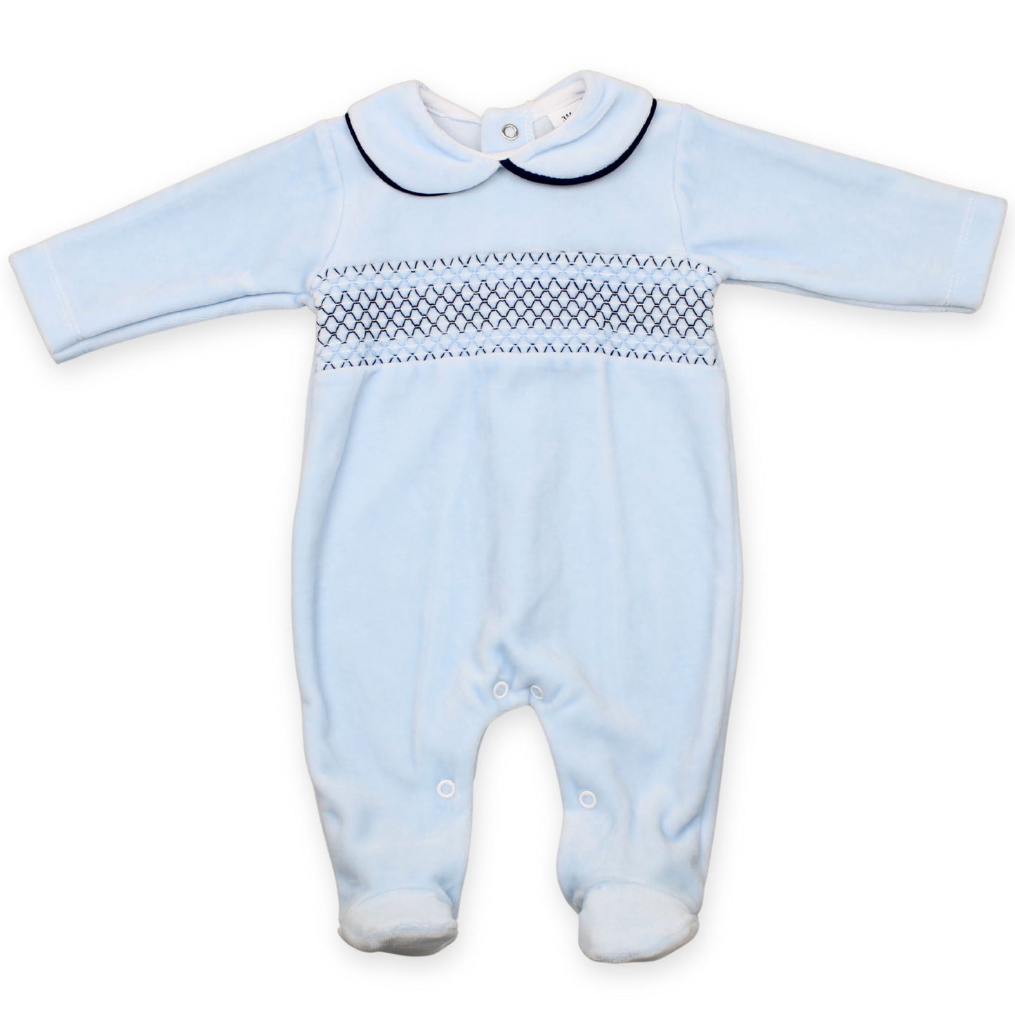 baby boys blue velour suit