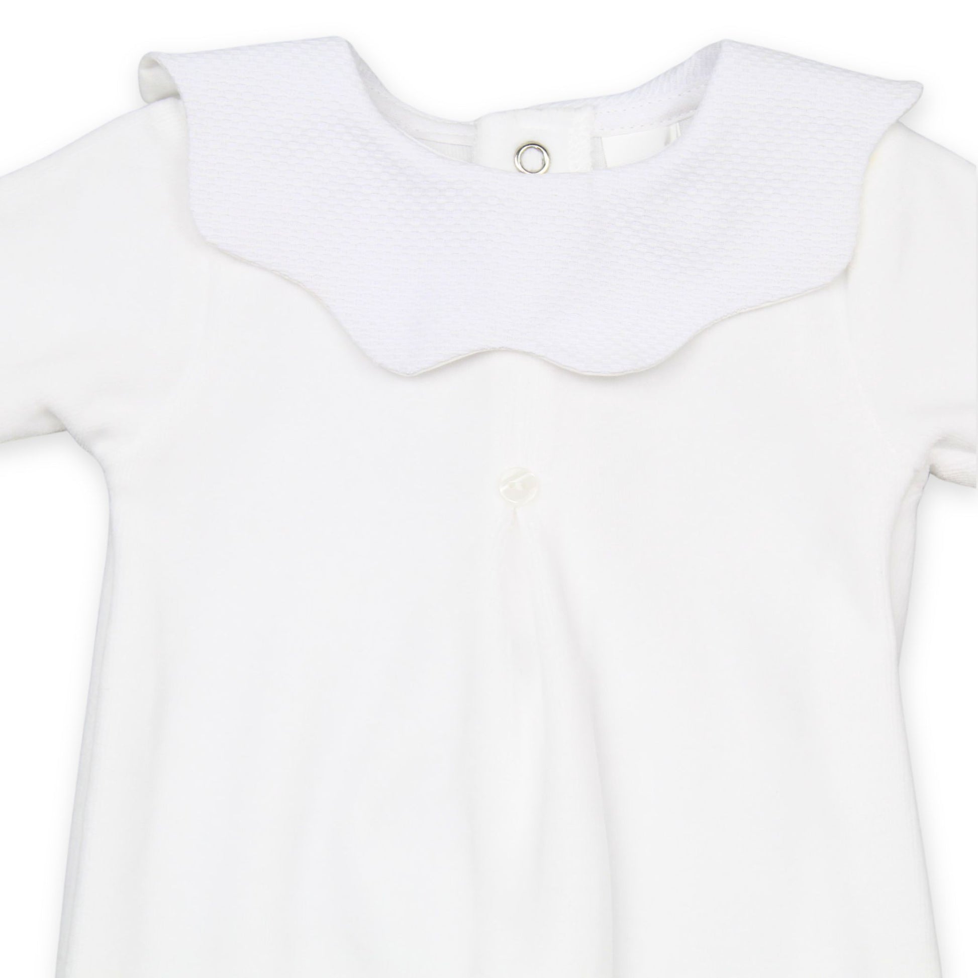 baby unisex popular velour sleep suit with collar