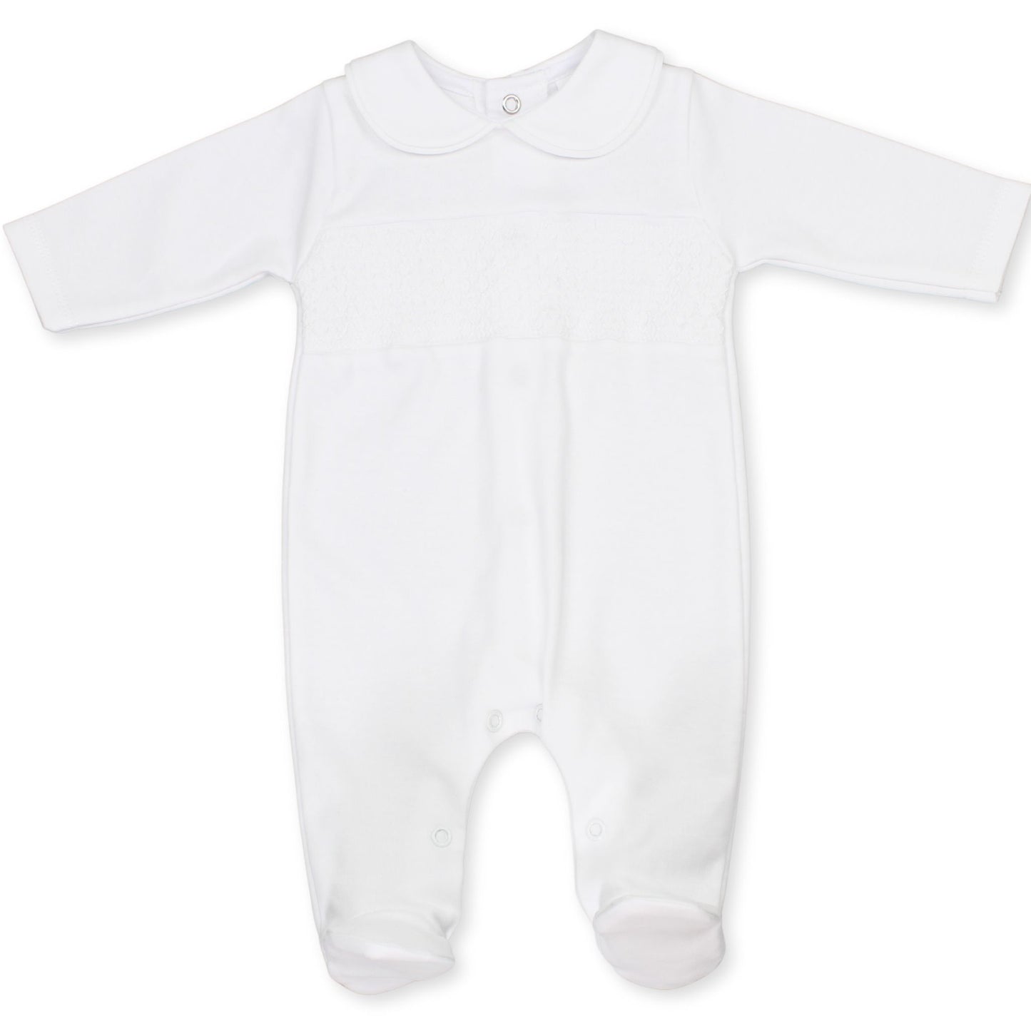 baby sleepsuit all in one white