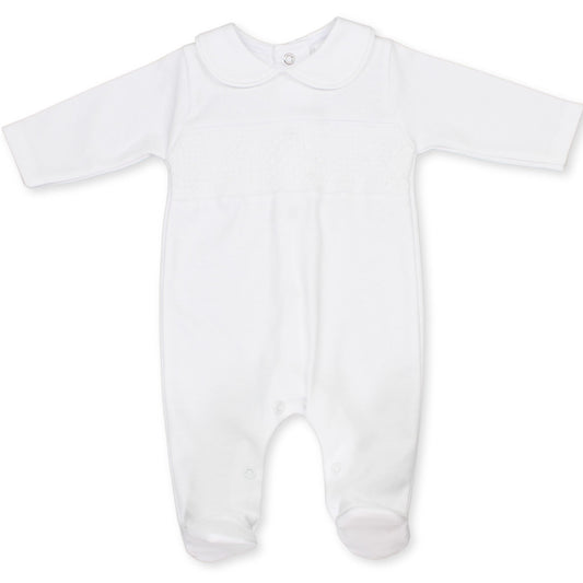 baby sleepsuit all in one white