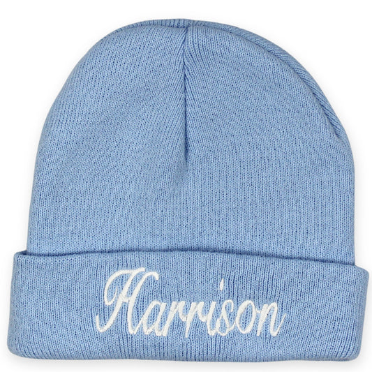 kids personalised beanie