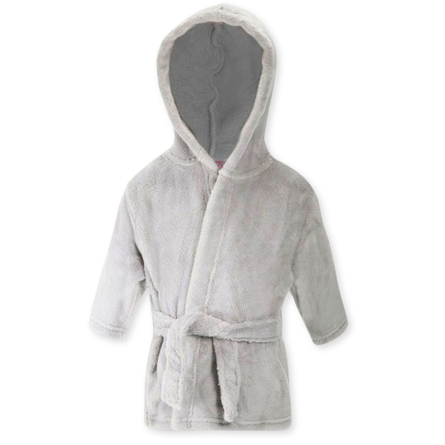baby dressing gown grey