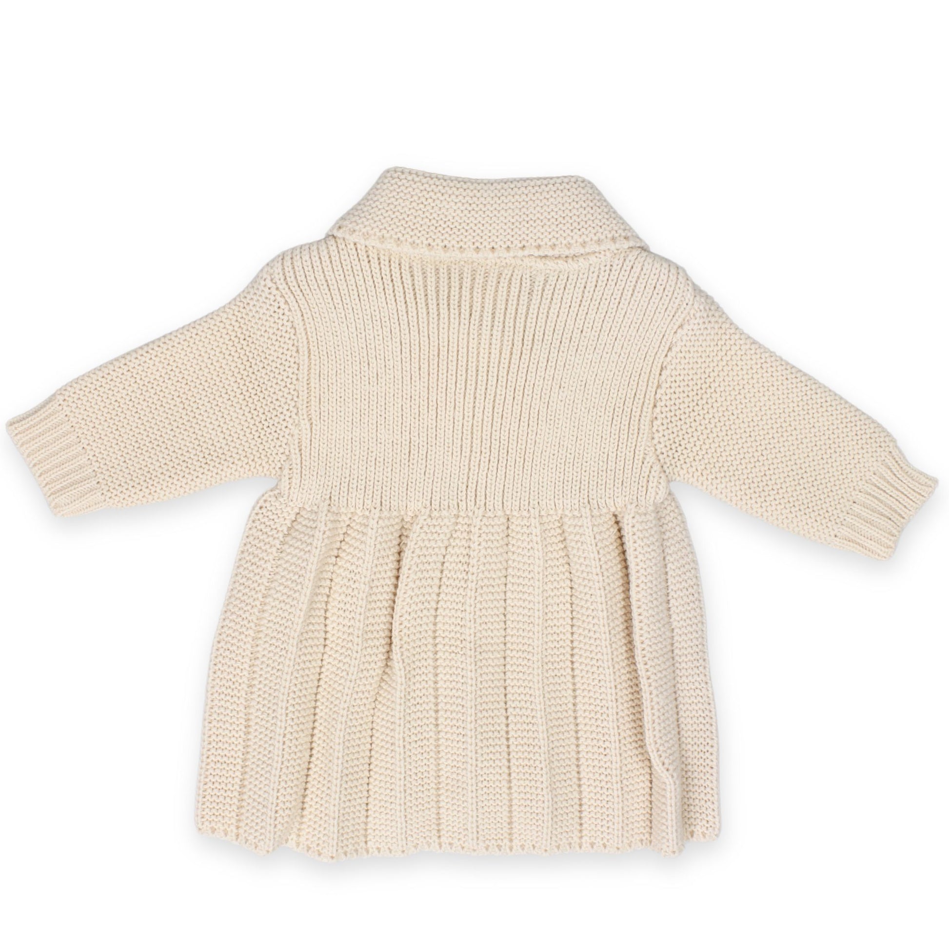 beige knitted baby girls cardigan dandelion