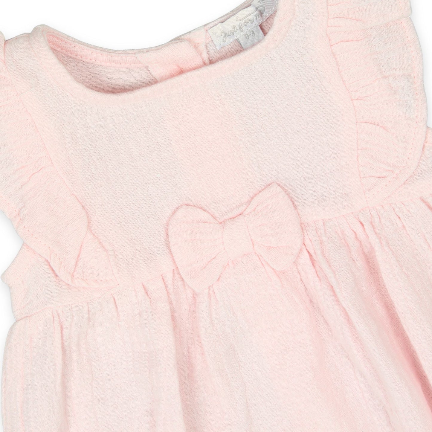 baby girls pink summer romper muslin