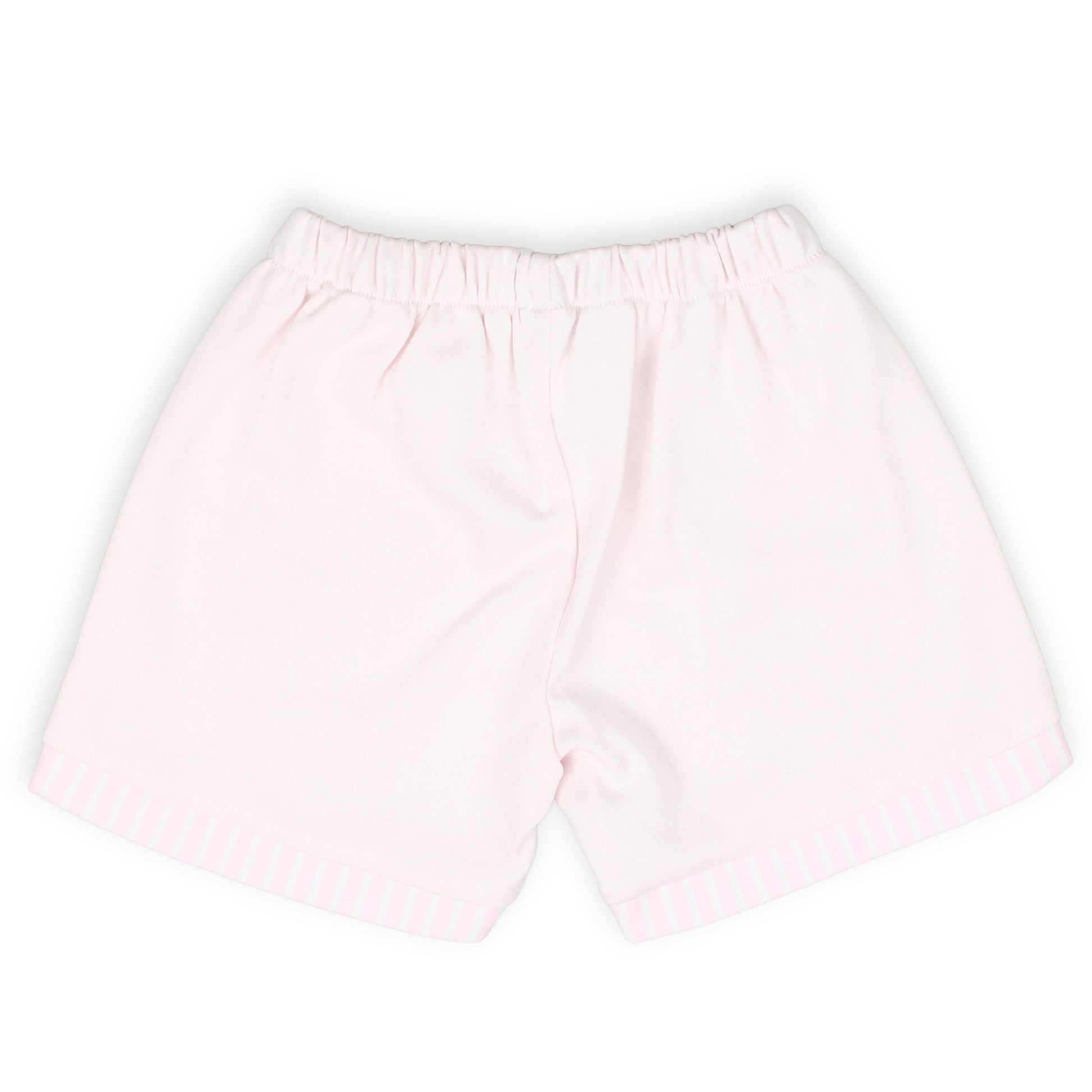 girls summer set, pink baby outfit, toddler girl shorts set, baby girl pink top and shorts, striped trim baby clothes, peter pan collar outfit, girls clothes 12 months to 4 years