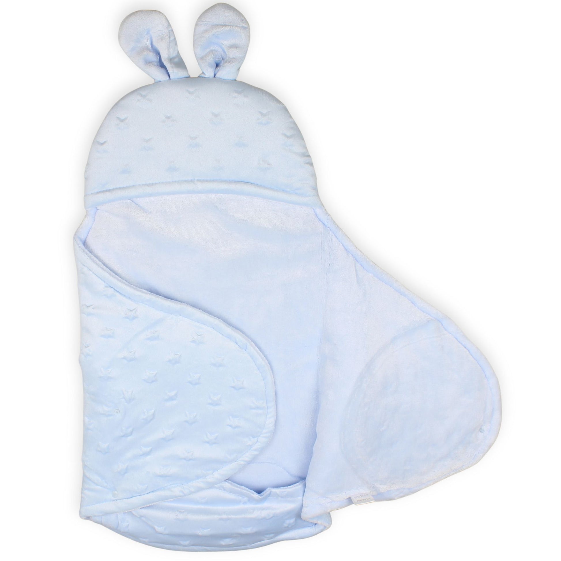 baby swaddle boy, blue baby wrap, newborn swaddle blanket, bunny ears swaddle, soft fleece baby wrap, baby boy essentials, baby shower gift for boys
