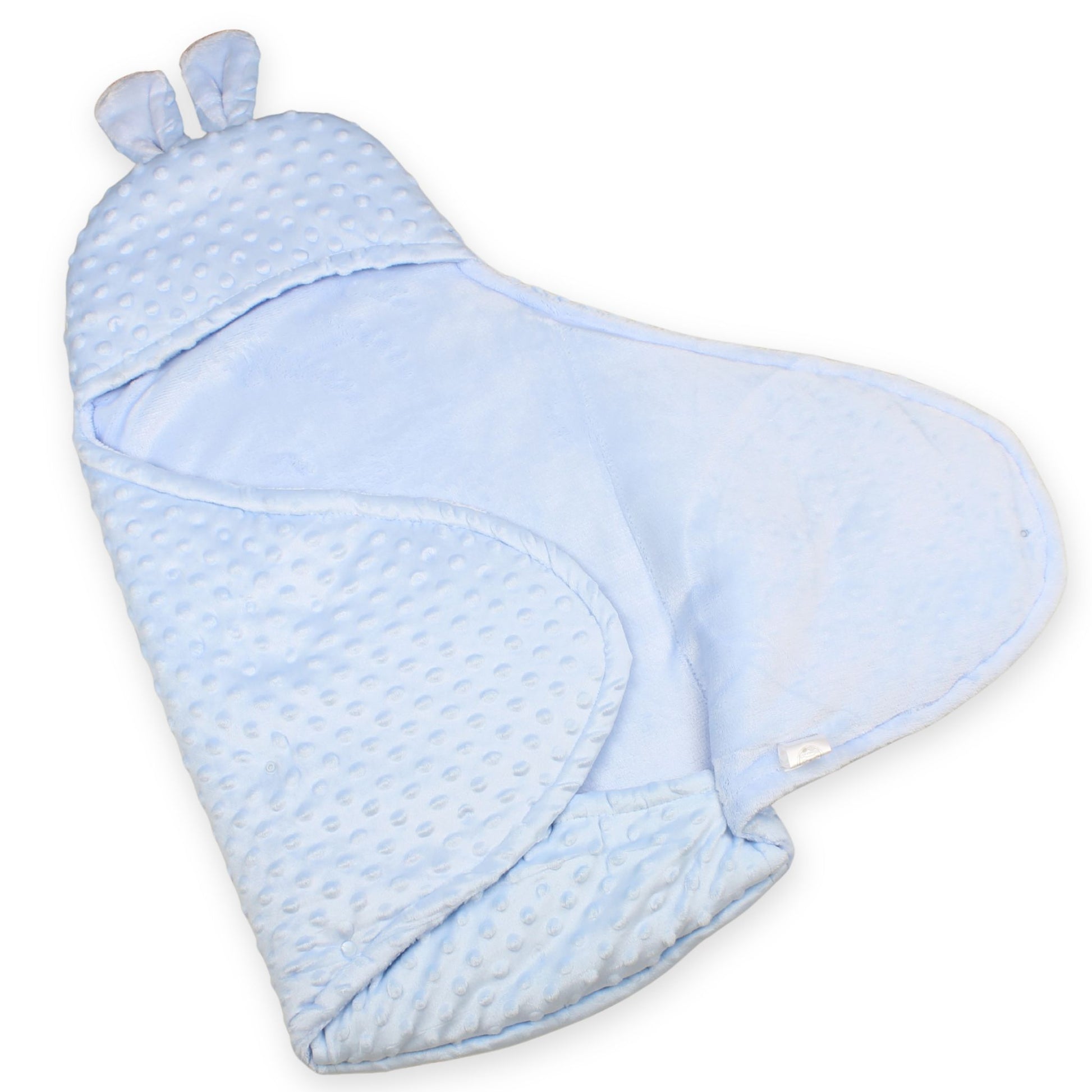 baby boy swaddle, blue baby wrap, dimple fleece swaddle, newborn blanket, bunny ears swaddle, teddy bear baby wrap, baby shower gift for boys