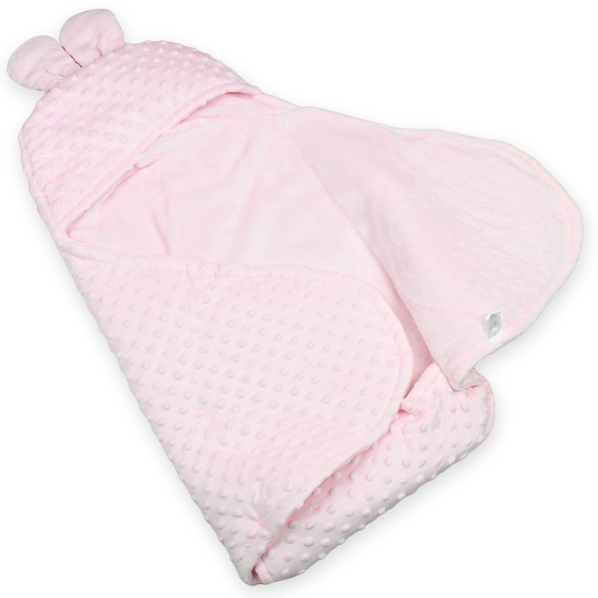 baby girl swaddle, pink baby wrap, dimple fleece swaddle, newborn blanket, bunny ears wrap, teddy bear baby swaddle, baby shower gift for girls