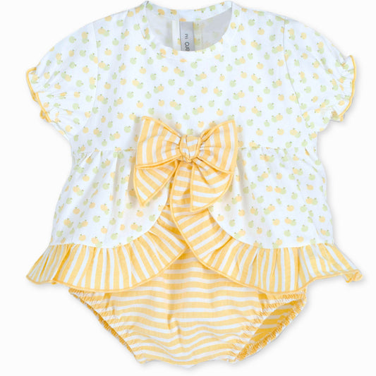 baby girls lemon calamaro summer outfit