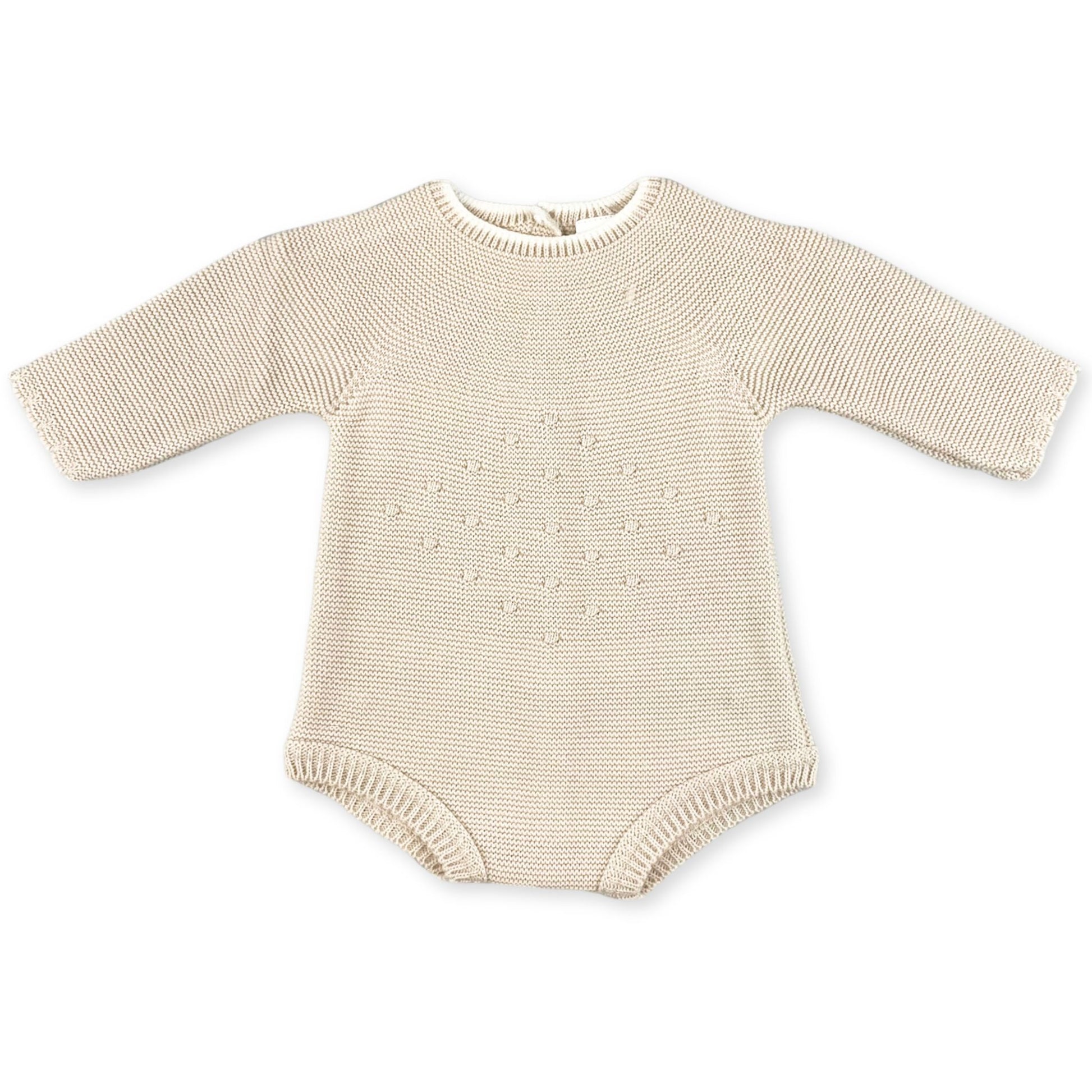 beige baby romper