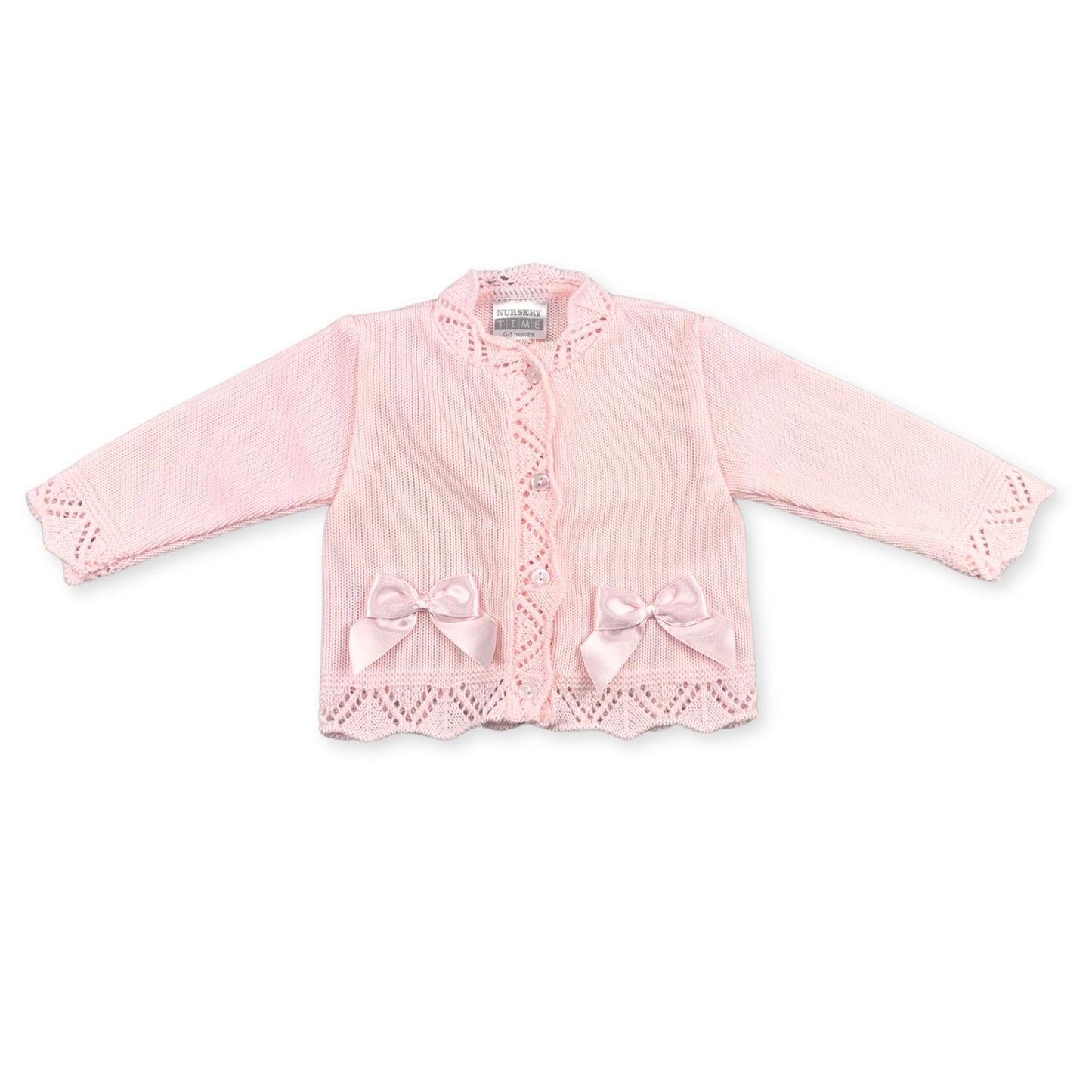baby girls knitted cardigan with bows