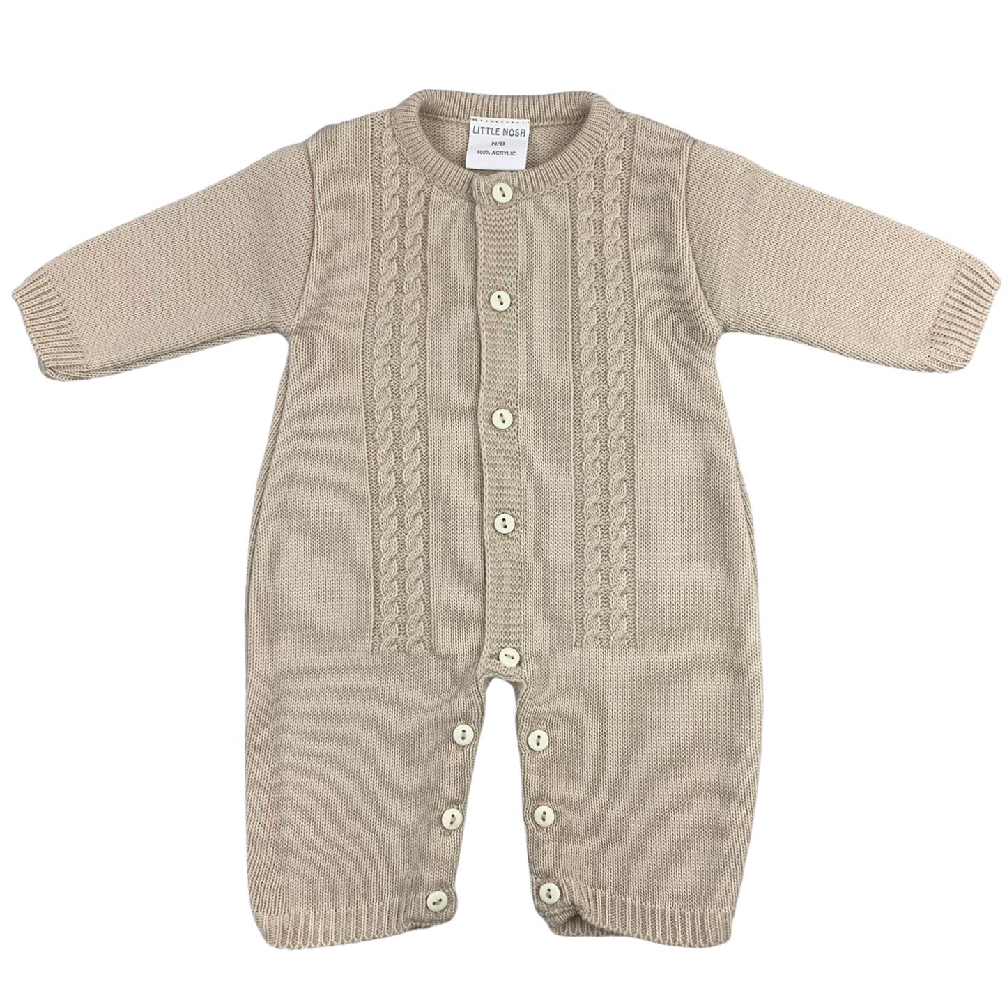 beige baby all in one