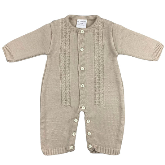 beige baby all in one